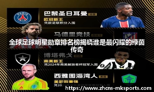 全球足球明星勋章排名榜揭晓谁是最闪耀的绿茵传奇